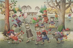 スケートの猫 作： Kestutis Kasparavicius